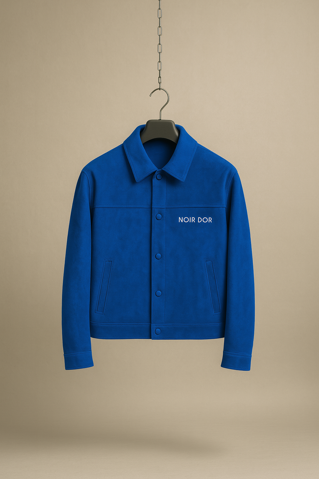 Preorder - Noir D'or Suede jacket Blue