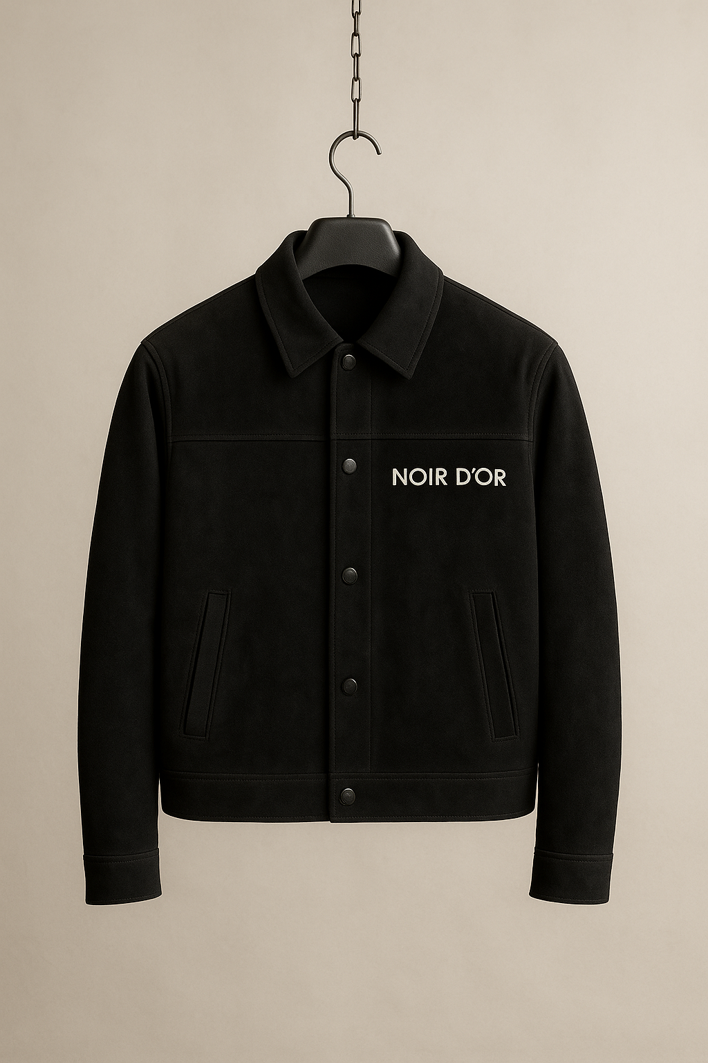 Preorder - Noir D'or Suede Jacket black