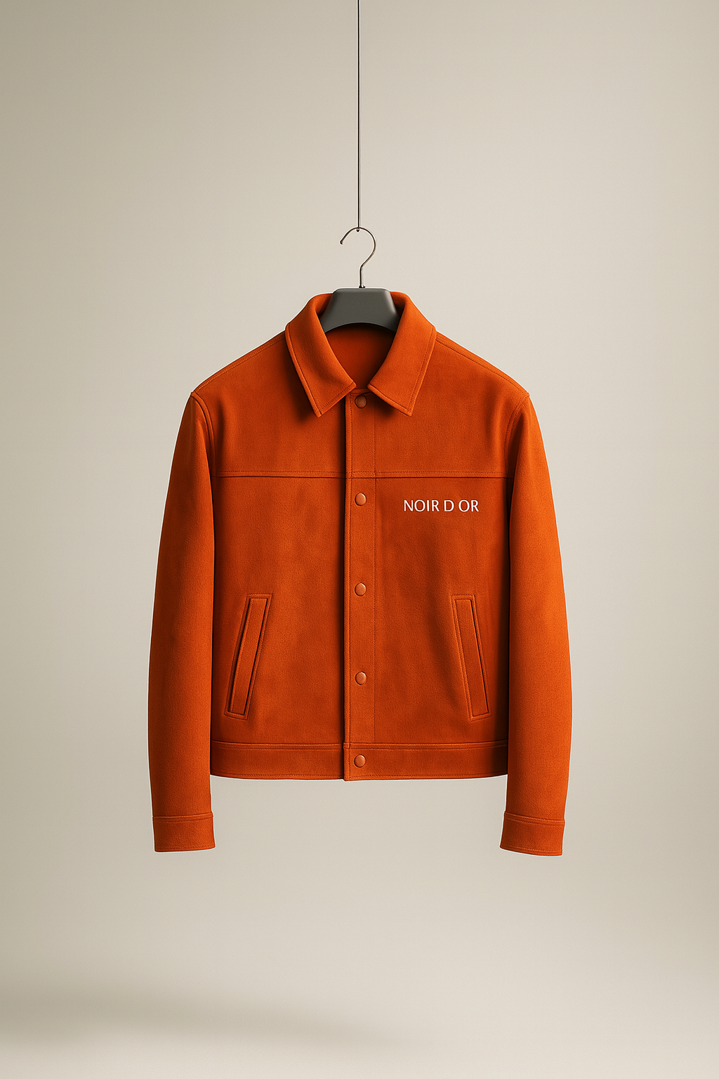 Preorder - Noir D'or Orange Suede Jacket