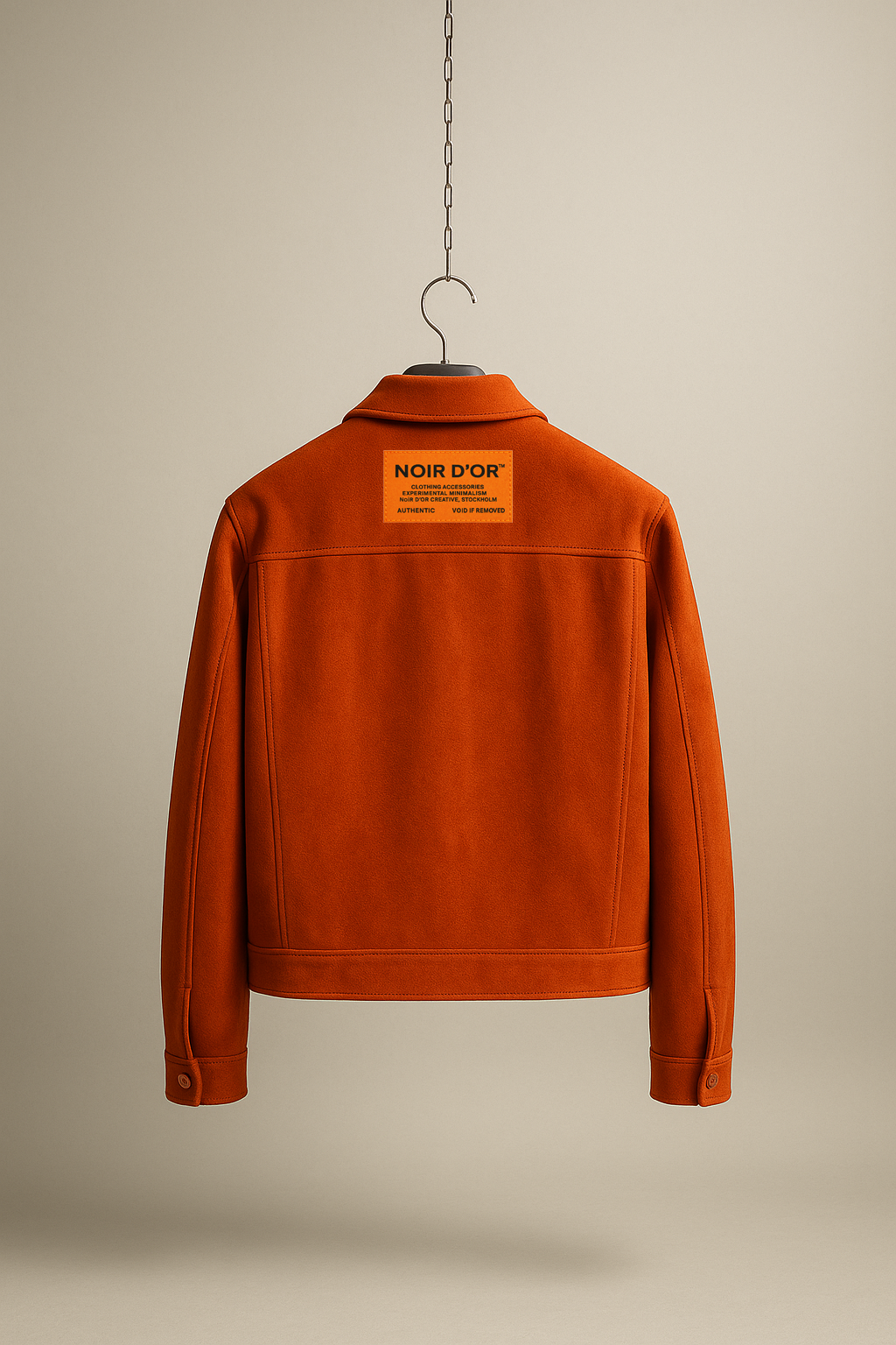Preorder - Noir D'or Orange Suede Jacket